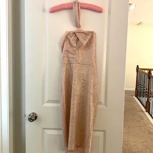 Charlotte Russe dress, never worn rose gold